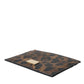 Dolce & Gabbana Brown Leather Leopard Logo Plaque Women Cardholder Wallet