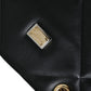 Dolce & Gabbana Black Leather JUNGLE Quilted Shopping Tote Bag