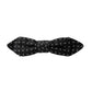 Dolce & Gabbana Black Silk Patterned Adjustable Neck Men Papillon Bow Tie