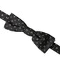 Dolce & Gabbana Black Silk Fantasy Adjustable Neck Men Papillon Bow Tie