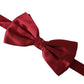 Dolce & Gabbana Red Satin Silk Adjustable Neck Men Bow Tie