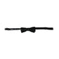 Dolce & Gabbana Black Velvet Cotton Adjustable Neck Men Bow Tie