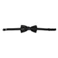 Dolce & Gabbana Dark Gray Silk Adjustable Neck Men Bow Tie