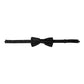 Dolce & Gabbana Black Silk Floral Adjustable Neck Men Bow Tie