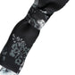 Dolce & Gabbana Black Floral Silk Adjustable Neck Men Bow Tie