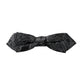 Dolce & Gabbana Black Silk Jacquard Adjustable Neck Men Bow Tie