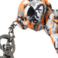 Dolce & Gabbana Multicolor Camouflage Animal Silhouette Keychain Keyring