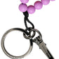 Dolce & Gabbana Multicolor Beaded DG Charm Accessory Keychain Keyring