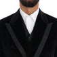 Dolce & Gabbana Elegant Black Slim Fit Three-Piece Suit