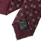 Dolce & Gabbana Maroon Silk Branded Logo Adjustable Men Tie