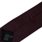 Dolce & Gabbana Bordeaux Solid 100% Silk Adjustable Men Tie