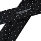 Dolce & Gabbana Black Polka Dot Silk Skinny Adjustable Men Tie