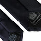 Dolce & Gabbana Dark Blue Solid Silk Adjustable Men Tie