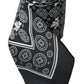 Dolce & Gabbana Black Patterned 100%Silk Adjustable Tie