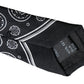 Dolce & Gabbana Black Patterned 100%Silk Adjustable Tie