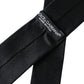 Dolce & Gabbana Black Solid 100% Silk Adjustable Tie