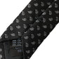 Dolce & Gabbana Black Jacquard Patterned Silk Adjustable Men Tie