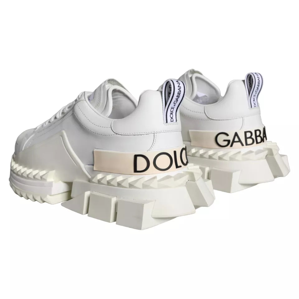 Dolce & Gabbana White Super King Low Top Sneakers Shoes