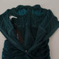 Dolce & Gabbana Turquoise Bustier Bodice Draped Midi Dress.