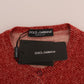 Dolce & Gabbana Red Wool Cardigan Sweater