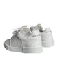 Dolce & Gabbana White Miami Leather Low Top Sneakers Shoes