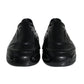 Dolce & Gabbana Black Foiled Rubber Toy Low Top Men Sneakers Shoes