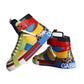 Dolce & Gabbana Multicolor Leather High Top Sneakers Shoes