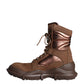 Dolce & Gabbana Brown Suede Leather Military Combat Men Boots Shoes