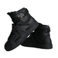 Dolce & Gabbana Black Leather High Top Logo Sneakers Shoes