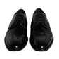 Dolce & Gabbana Black Calfskin Leather Derby Men Dress Shoes