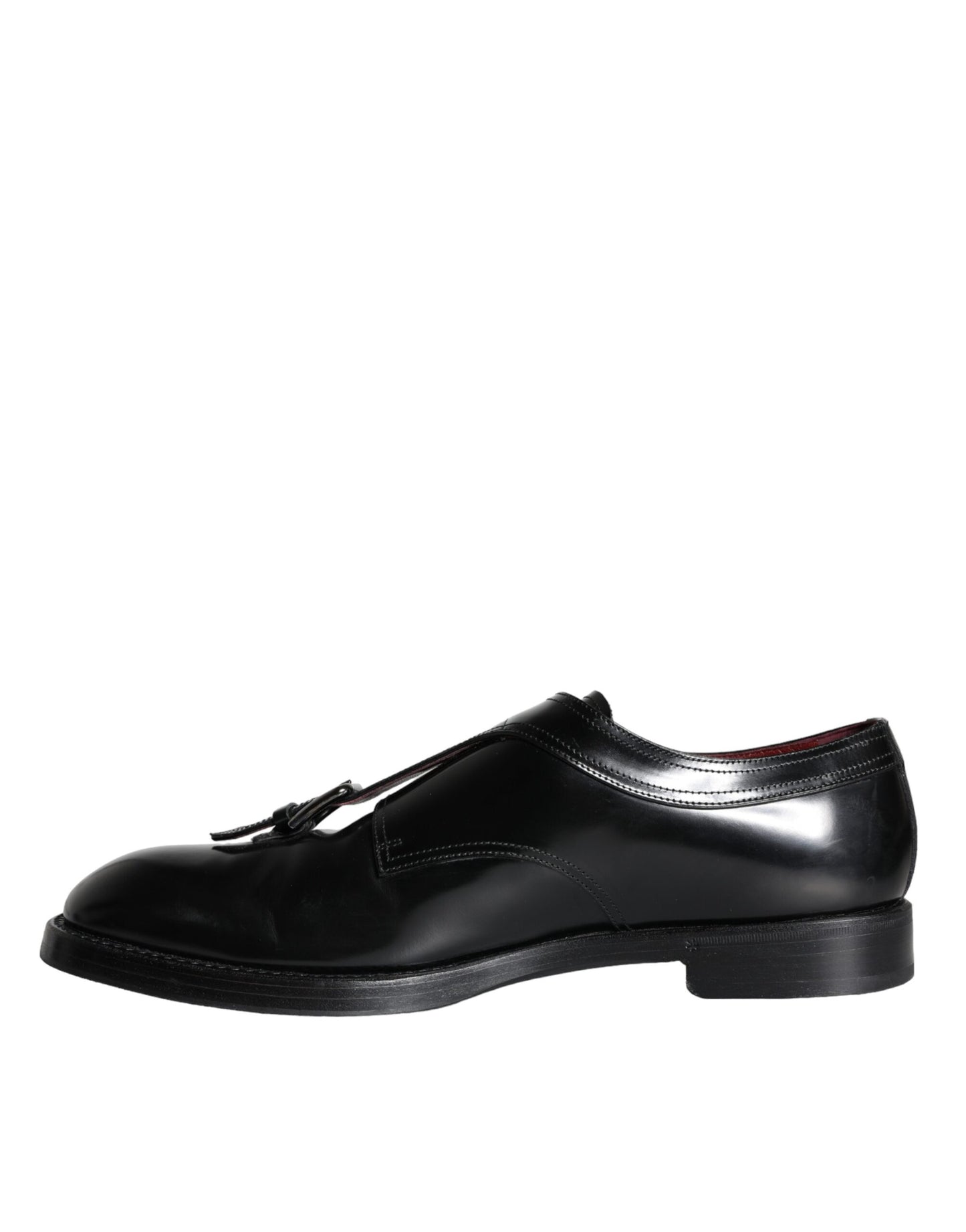 Dolce & Gabbana Black Calf Leather Men Formal Dress Shoes