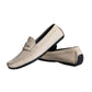 Dolce & Gabbana Beige Leather Slip Mocassin Loafers Men Shoes