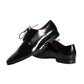 Dolce & Gabbana Black Calfskin Leather Derby Dress Men Shoes