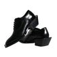 Dolce & Gabbana Black Calfskin Leather Derby Dress Men Shoes