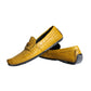 Dolce & Gabbana Yellow Leather Slip Mocassin Loafers Shoes