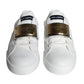 Dolce & Gabbana White Portofino Logo Plaque Sneakers Shoes