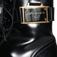 Dolce & Gabbana Black Logo Lace Up Mid Calf Men Boots Shoes