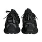 Dolce & Gabbana Black Low Top Space Lace Up Sneakers Shoes