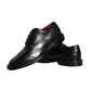 Dolce & Gabbana Black Leather Oxford Wingtip Formal Men Shoes