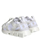 Dolce & Gabbana Beige White Logo Sorrento Mens Sneakers Shoes