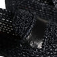 Dolce & Gabbana Black Woven Raffia Slip On Loafers Men Shoes