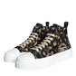 Dolce & Gabbana Multicolor Camouflage High Top Sneaker Shoes