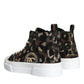 Dolce & Gabbana Multicolor Camouflage High Top Sneaker Shoes