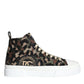 Dolce & Gabbana Multicolor Camouflage High Top Sneaker Shoes