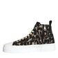 Dolce & Gabbana Multicolor Camouflage High Top Sneaker Shoes