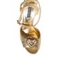 Dolce & Gabbana Gold Devotion Embellished Keira Sandals Shoes