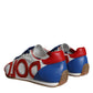 Dolce & Gabbana Multicolor Leather Logo Casual Sneakers Shoes