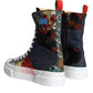 Dolce & Gabbana Multicolor Patchwork Logo High Top Sneakers Shoes