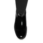 Dolce & Gabbana Black Leather Jersey Knee High Boots Shoes