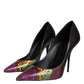 Dolce & Gabbana Multicolor Exotic Leather Heels Pumps Shoes